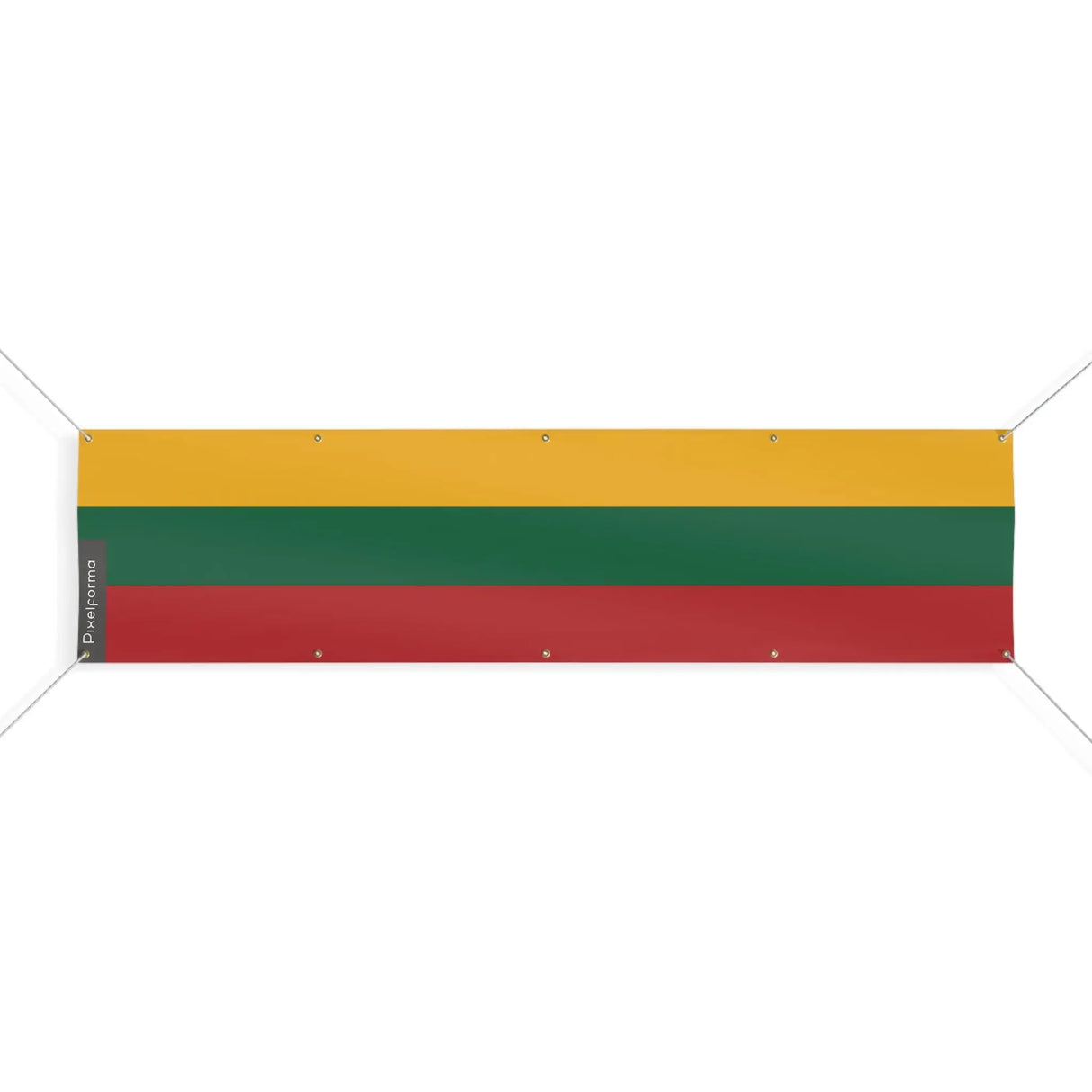 Drapeau lituanie polyester résistant avec œillets