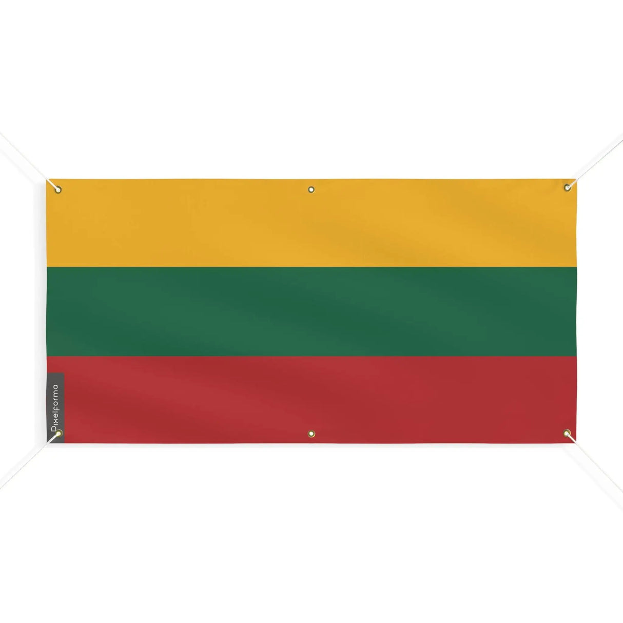 Drapeau lituanie polyester résistant avec œillets renforcés
