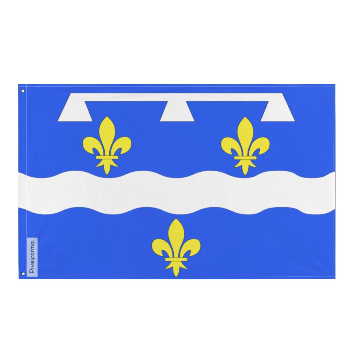 Drapeau loire polyester résistant double ourlet œillets