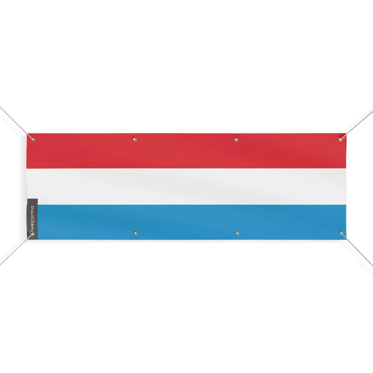 Drapeau luxembourg polyester résistant avec œillets robustes