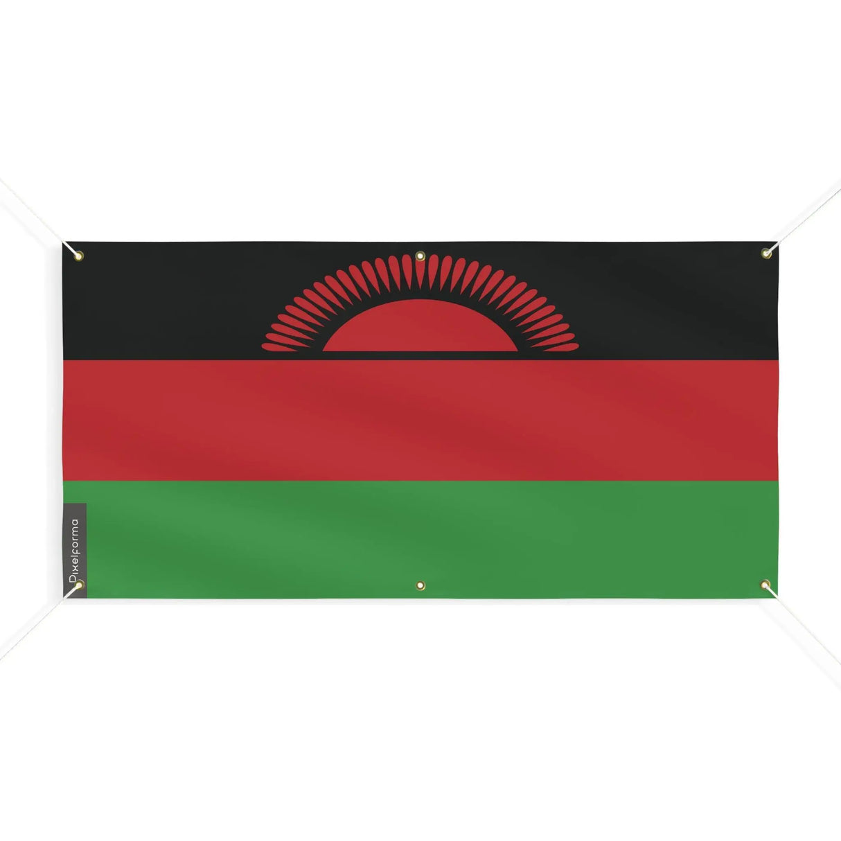 Drapeau malawi polyester résistant avec œillets renforcés