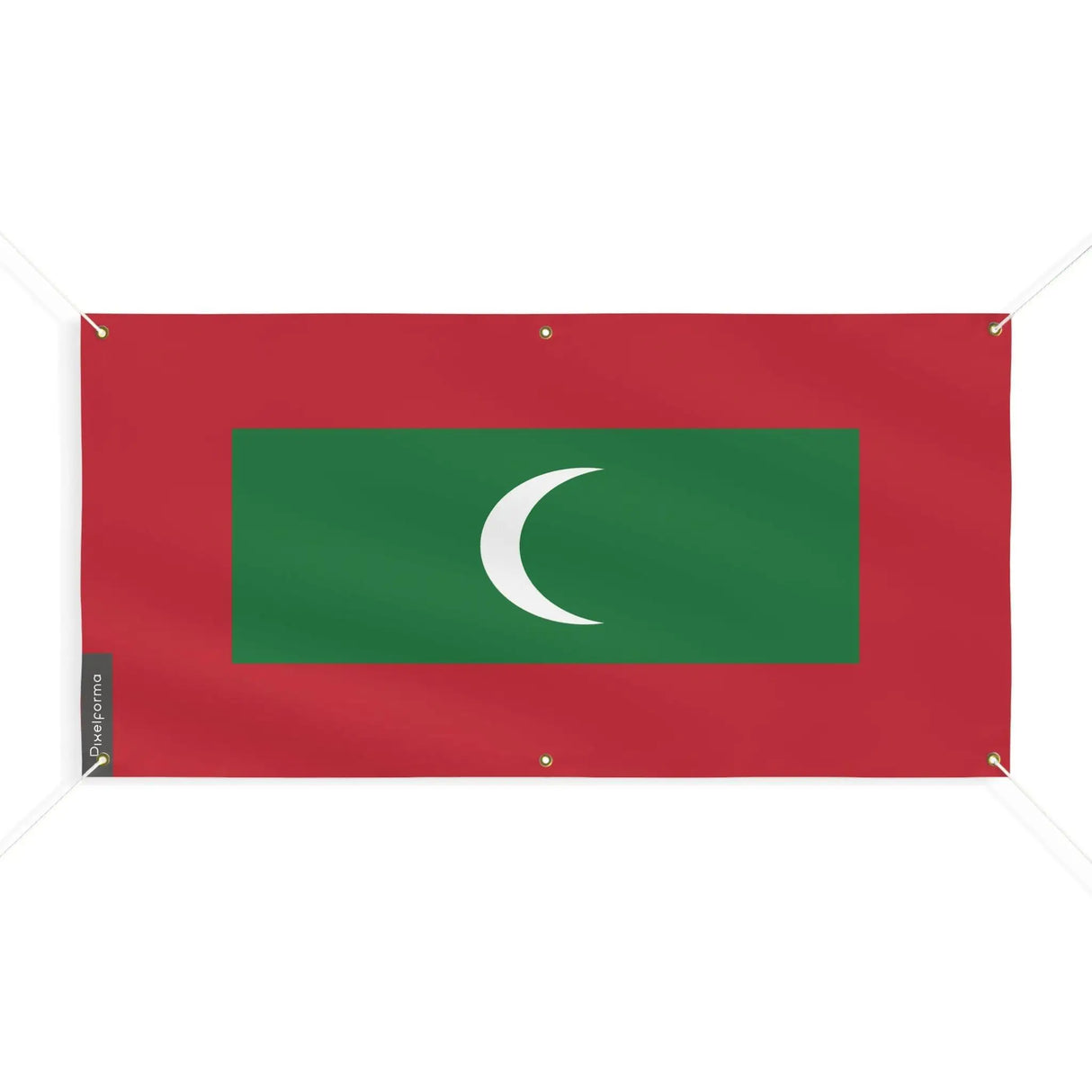 Drapeau maldives polyester résistant avec œillets robustes