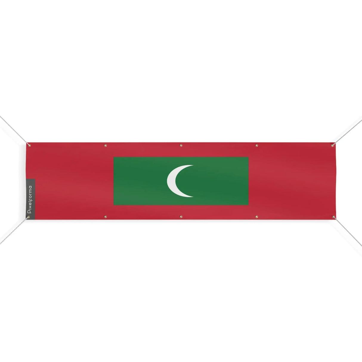 Drapeau maldives polyester résistant pour usage extérieur