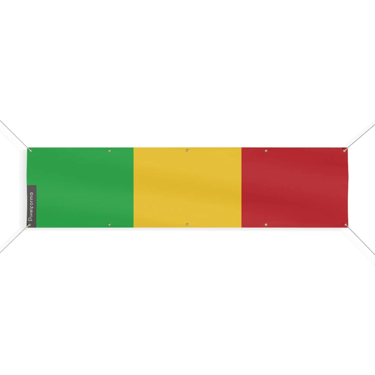 Drapeau mali polyester résistant usage extérieur durable