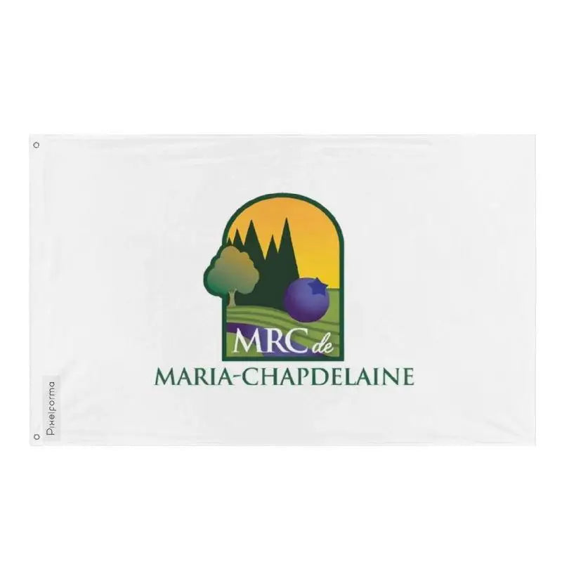 Drapeau maria-chapdelaine polyester œillets à gauche