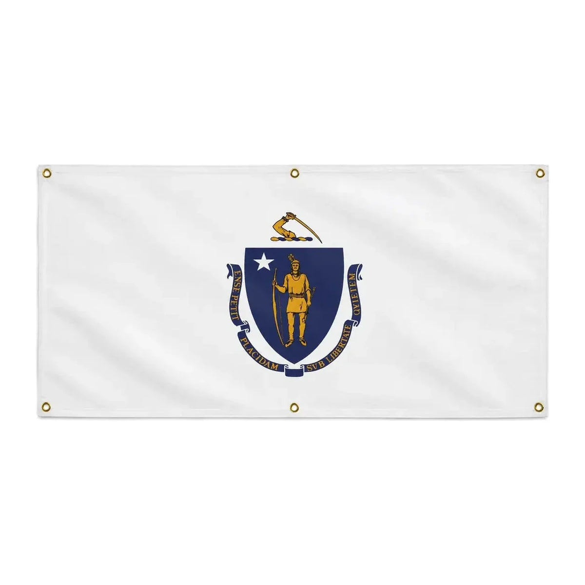 Drapeau massachusetts polyester résistant aux intempéries