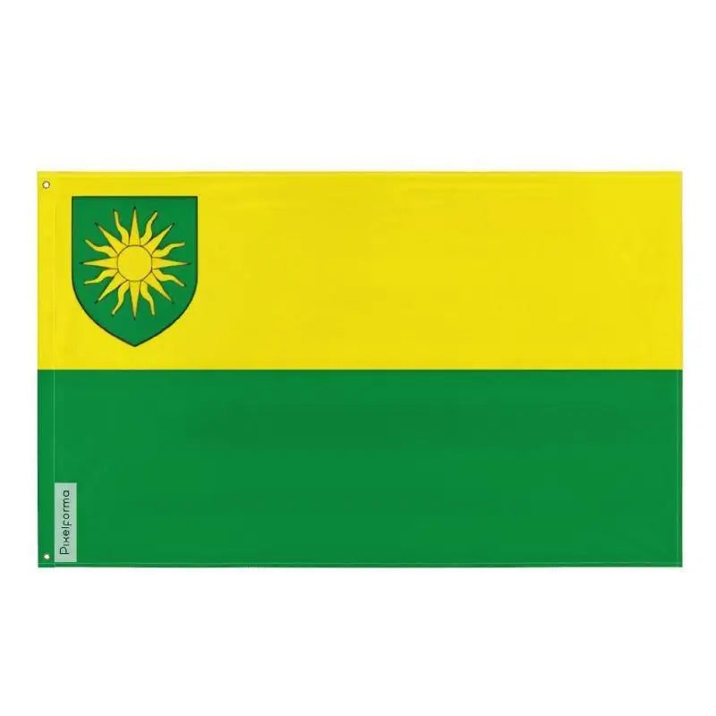 Drapeau merritt polyester résistant avec œillets à gauche