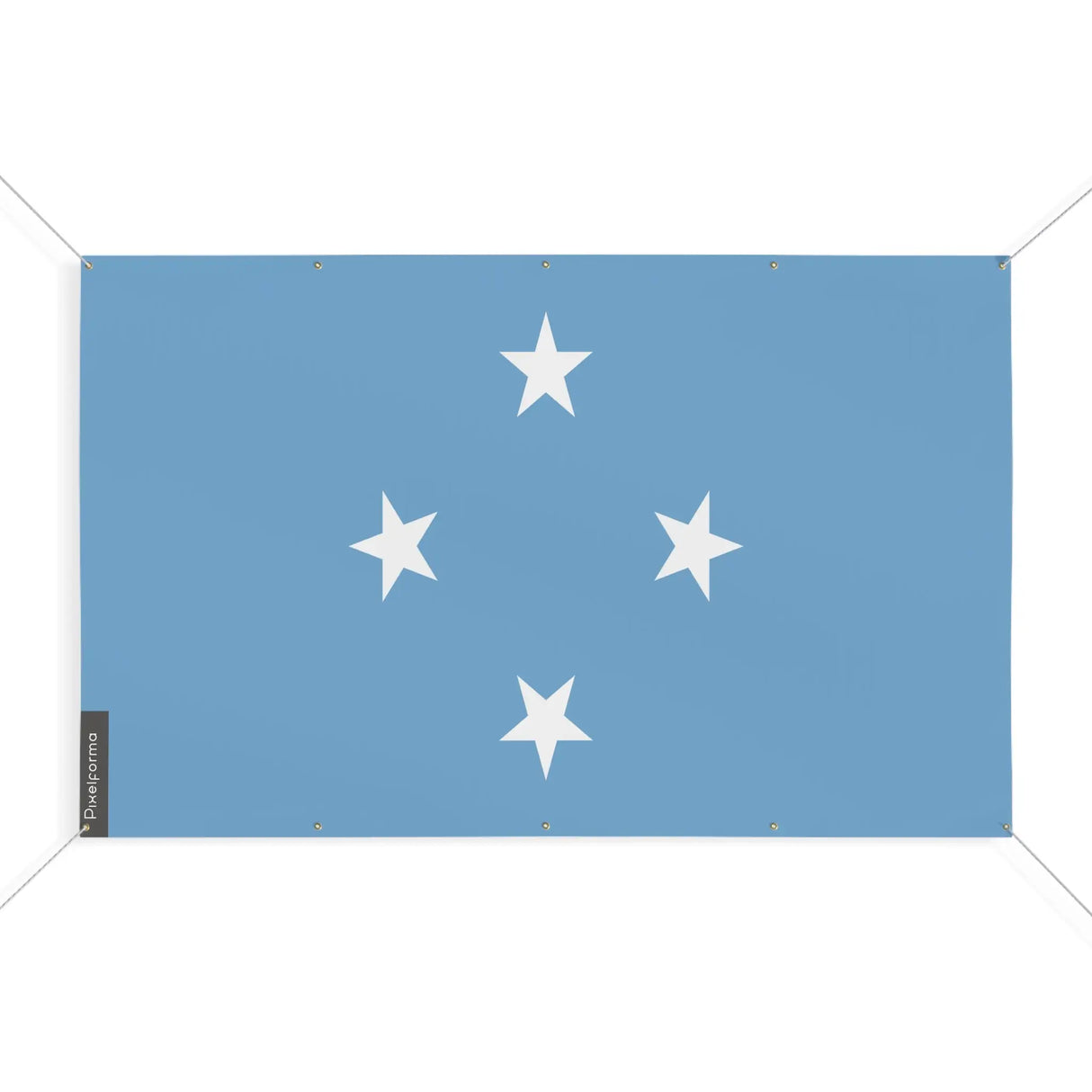 Drapeau micronésie en polyester résistant à œillets