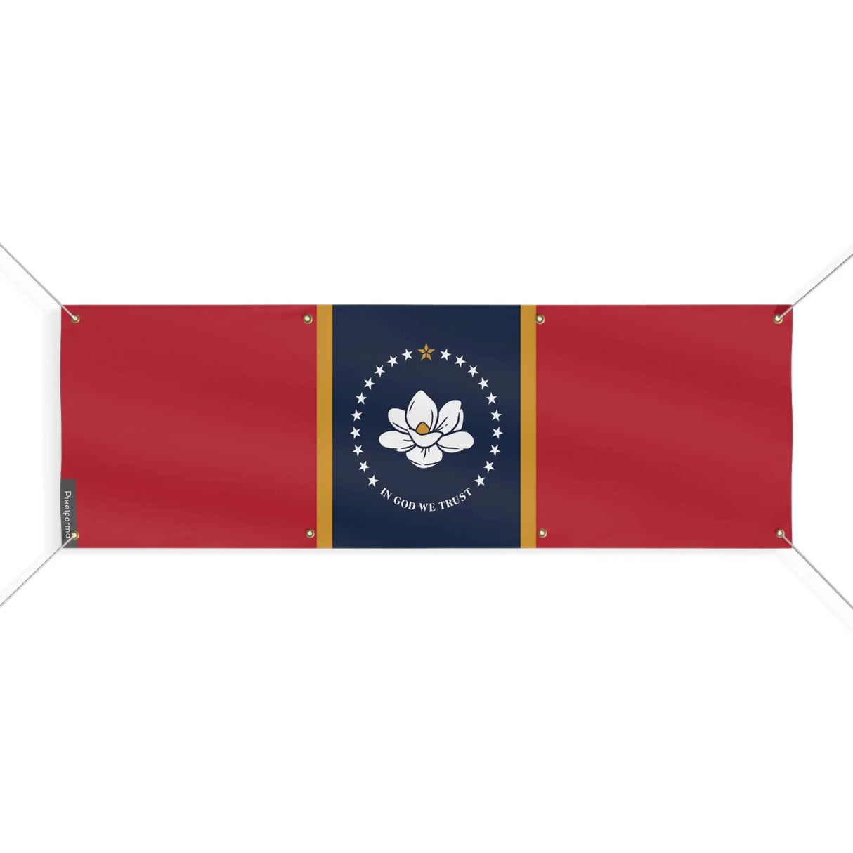 Drapeau mississippi en polyester résistant aux intempéries
