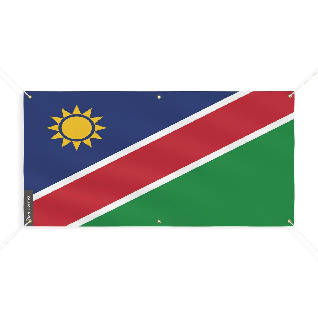 Drapeau namibie polyester résistant pour extérieur
