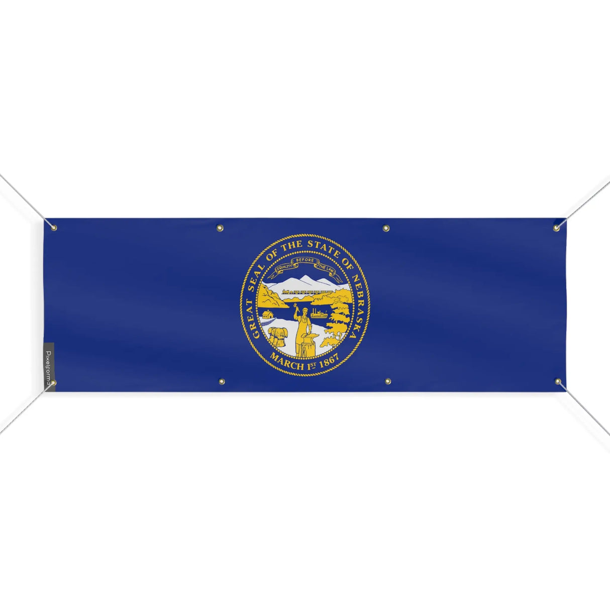 Drapeau nebraska polyester résistant aux intempéries
