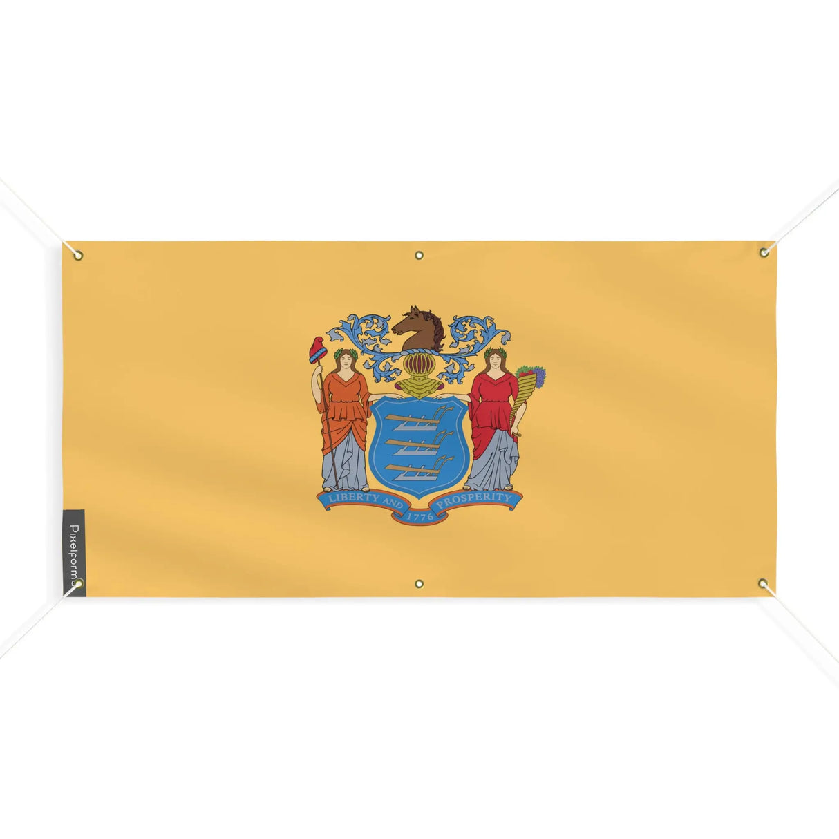 Drapeau new jersey polyester résistant aux intempéries