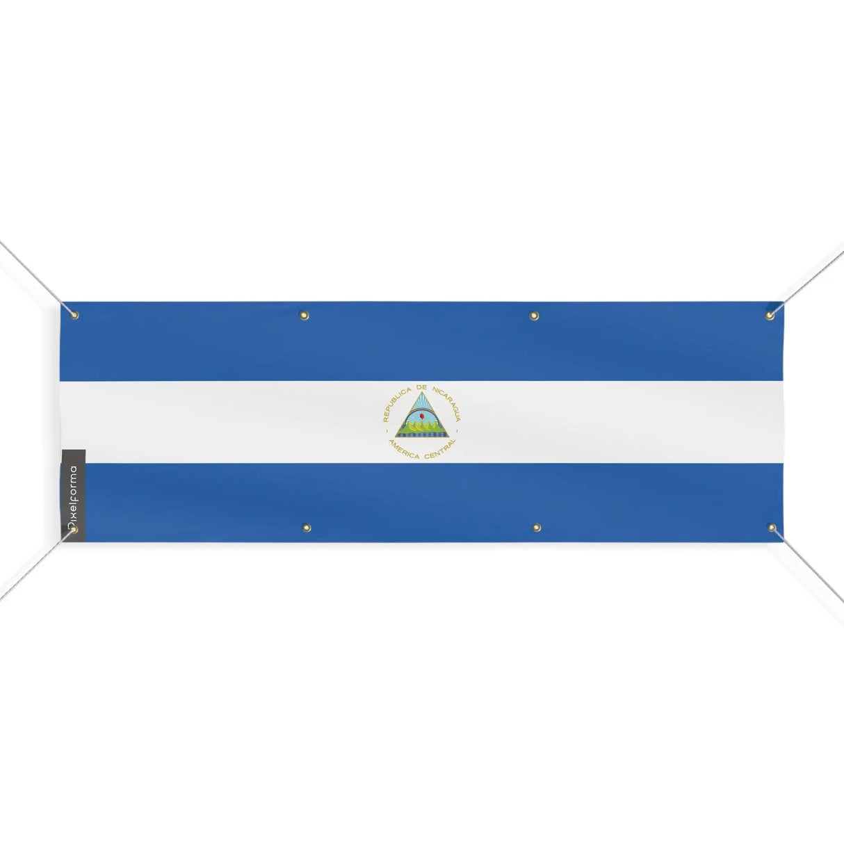 Drapeau nicaragua polyester résistant aux intempéries