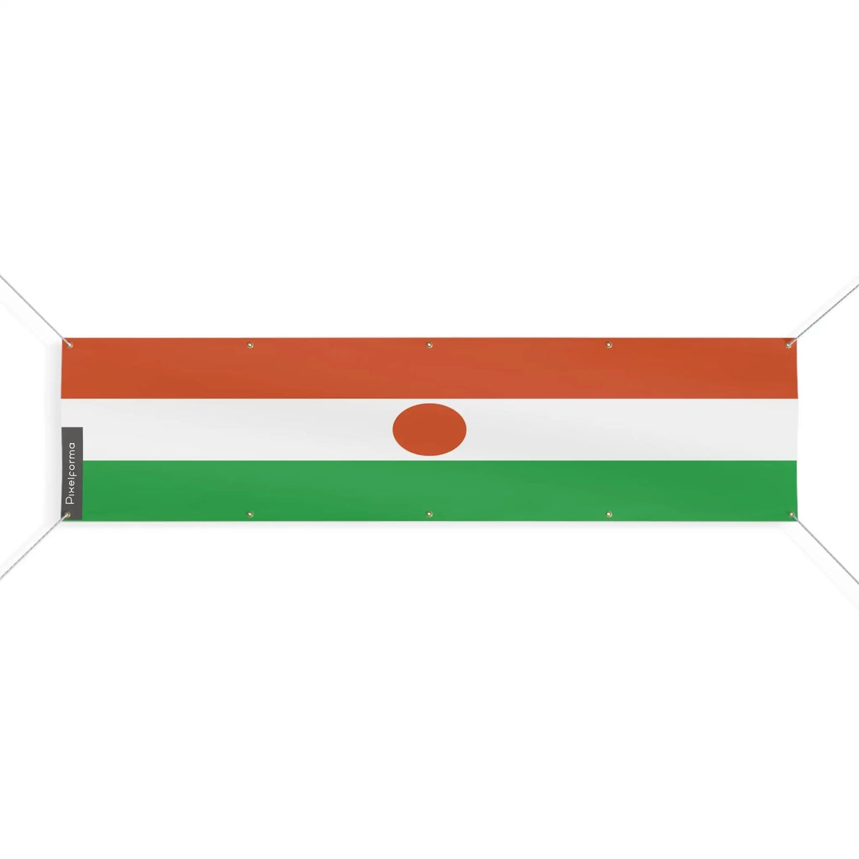 Drapeau niger polyester résistant usage extérieur durable