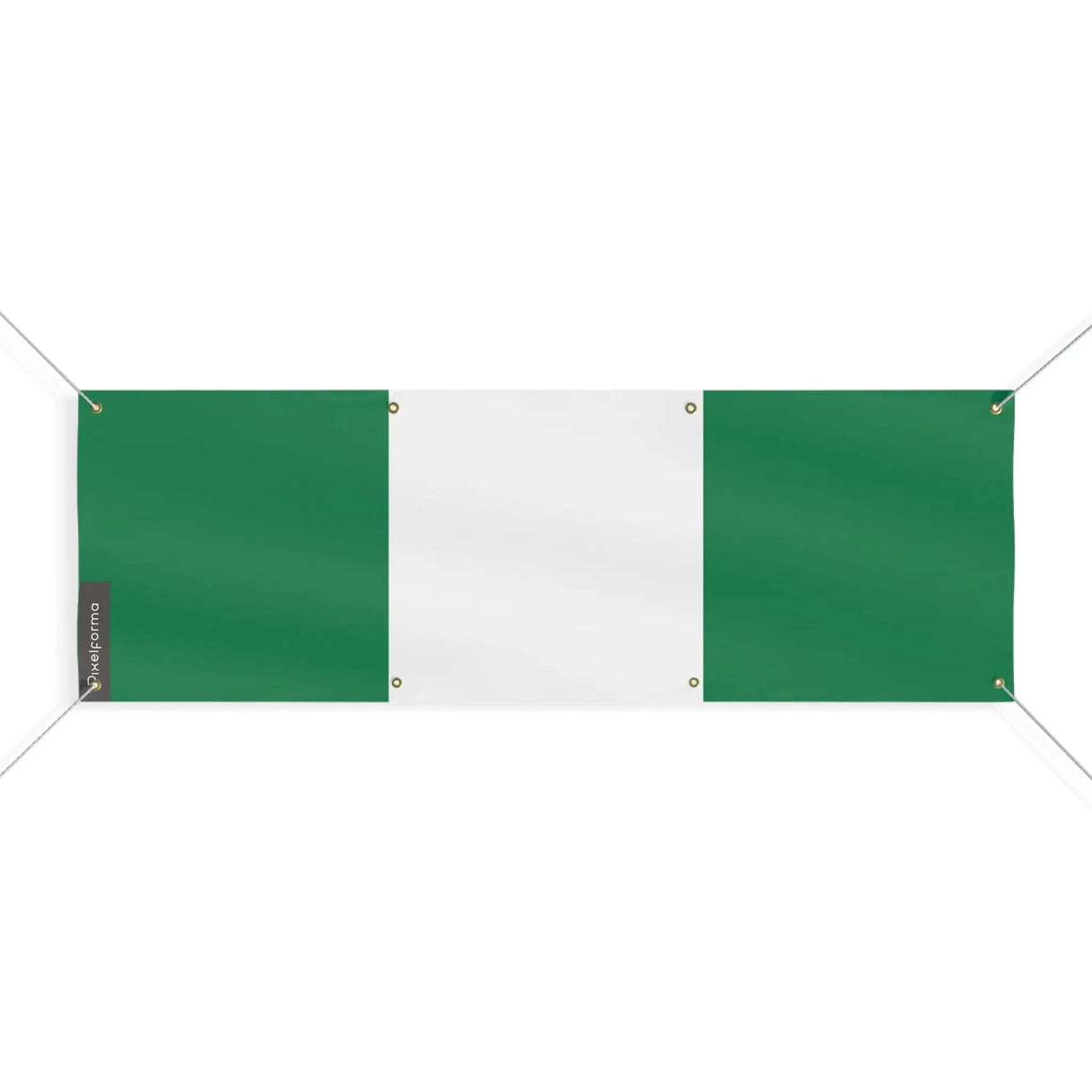 Drapeau nigeria polyester résistant pour extérieur durable