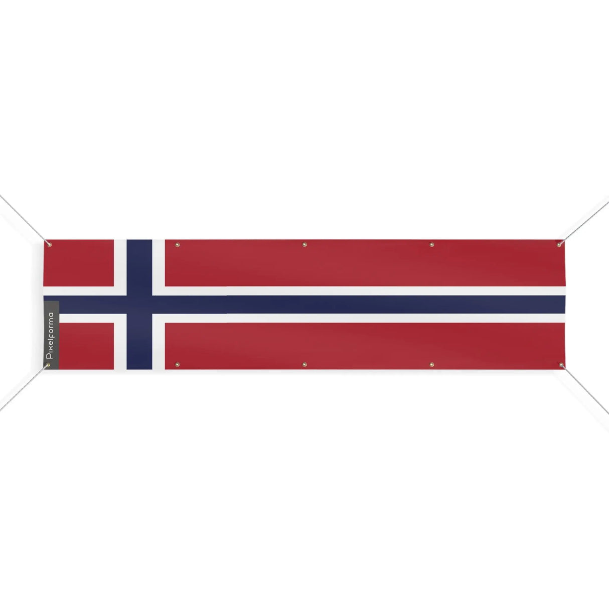 Drapeau norvège polyester résistant pour extérieur intempéries