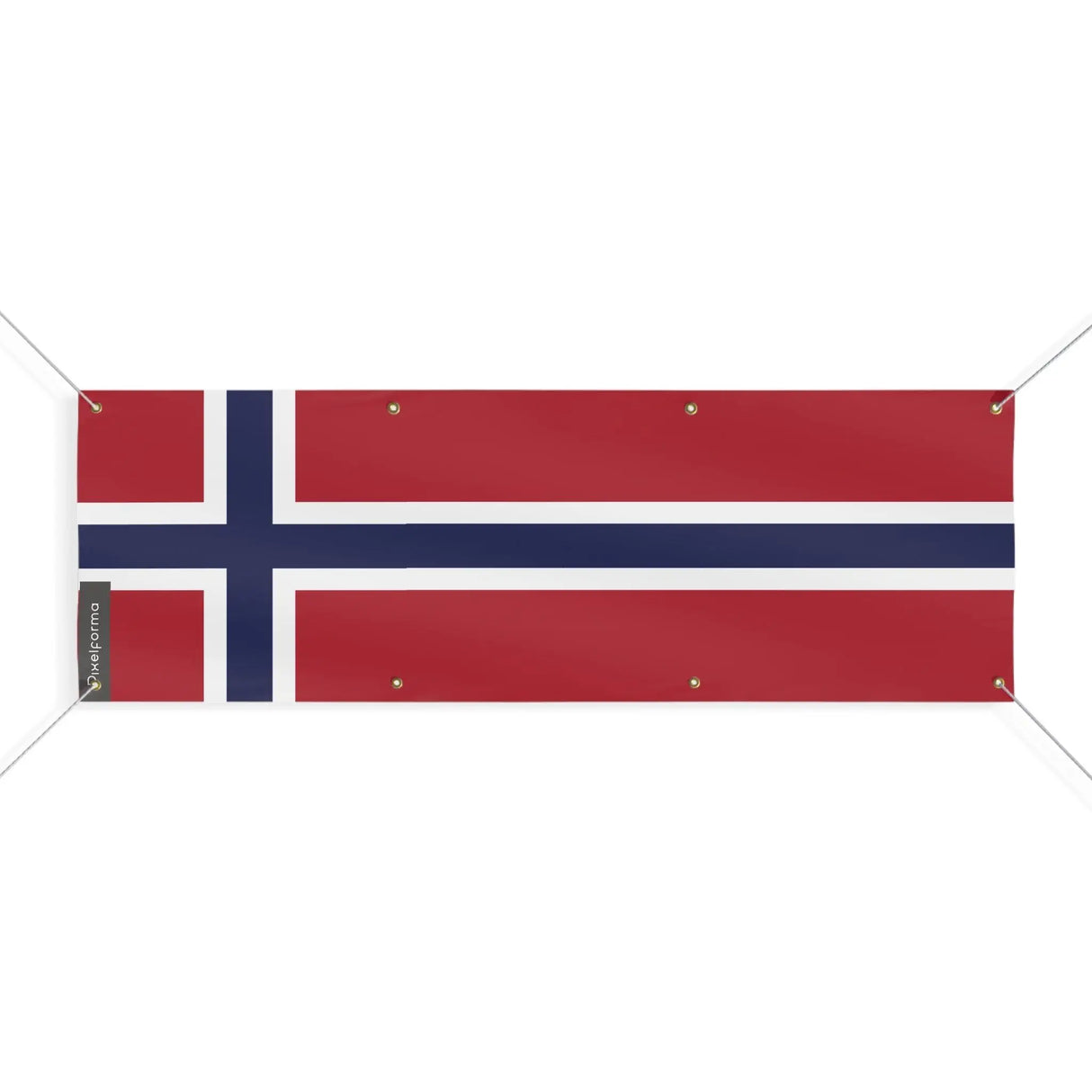Drapeau norvège polyester résistant usage extérieur intensif