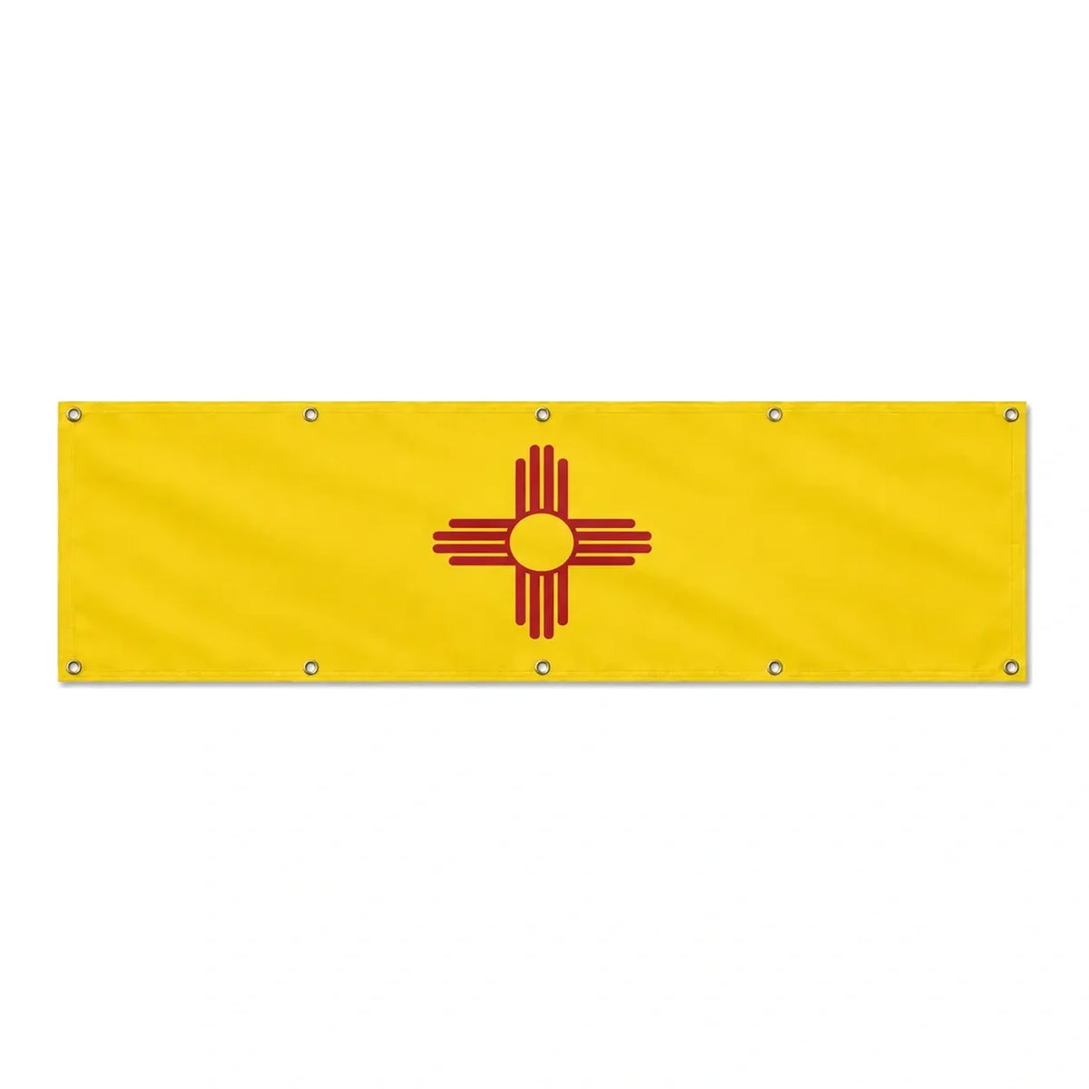Drapeau du Nouveau-Mexique grand format XL en polyester avec dix œillets