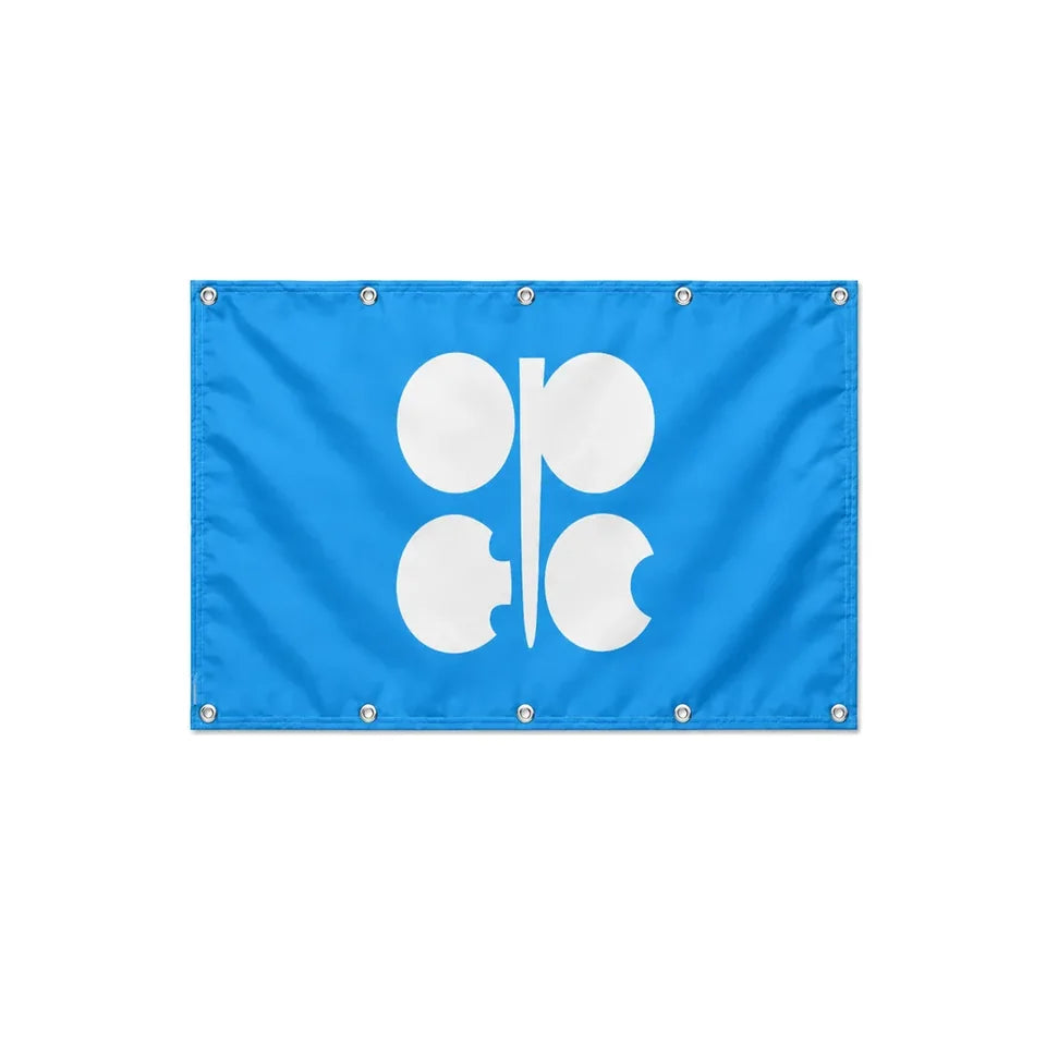Drapeau de l'OPEP format S en polyester avec dix œillets