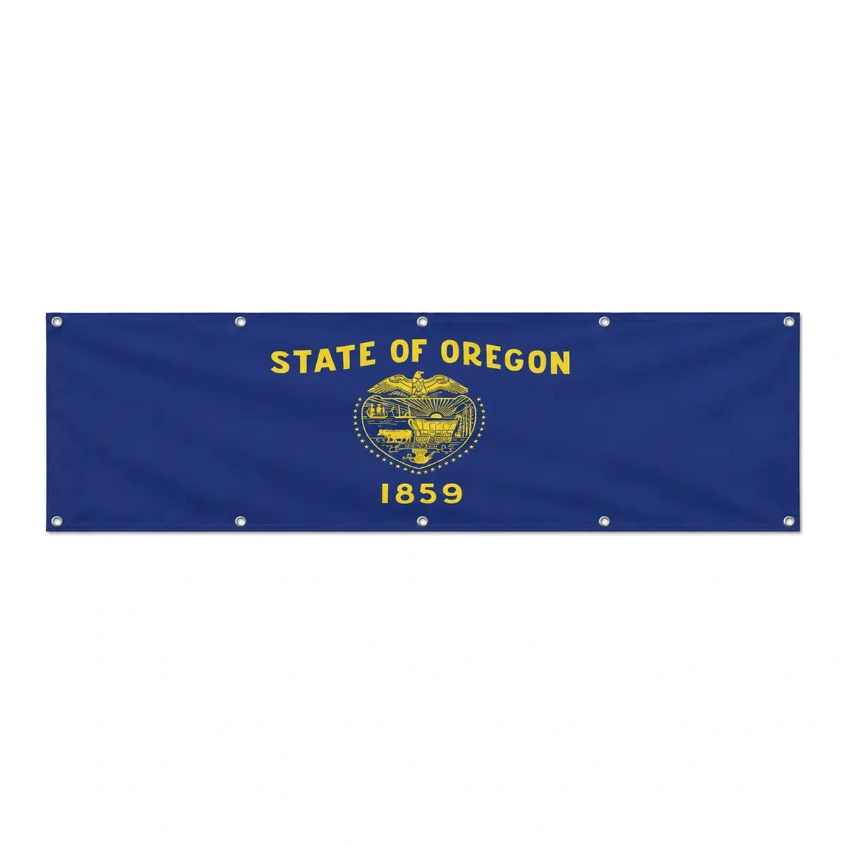 Drapeau de l'Oregon grand format XL en polyester avec dix œillets