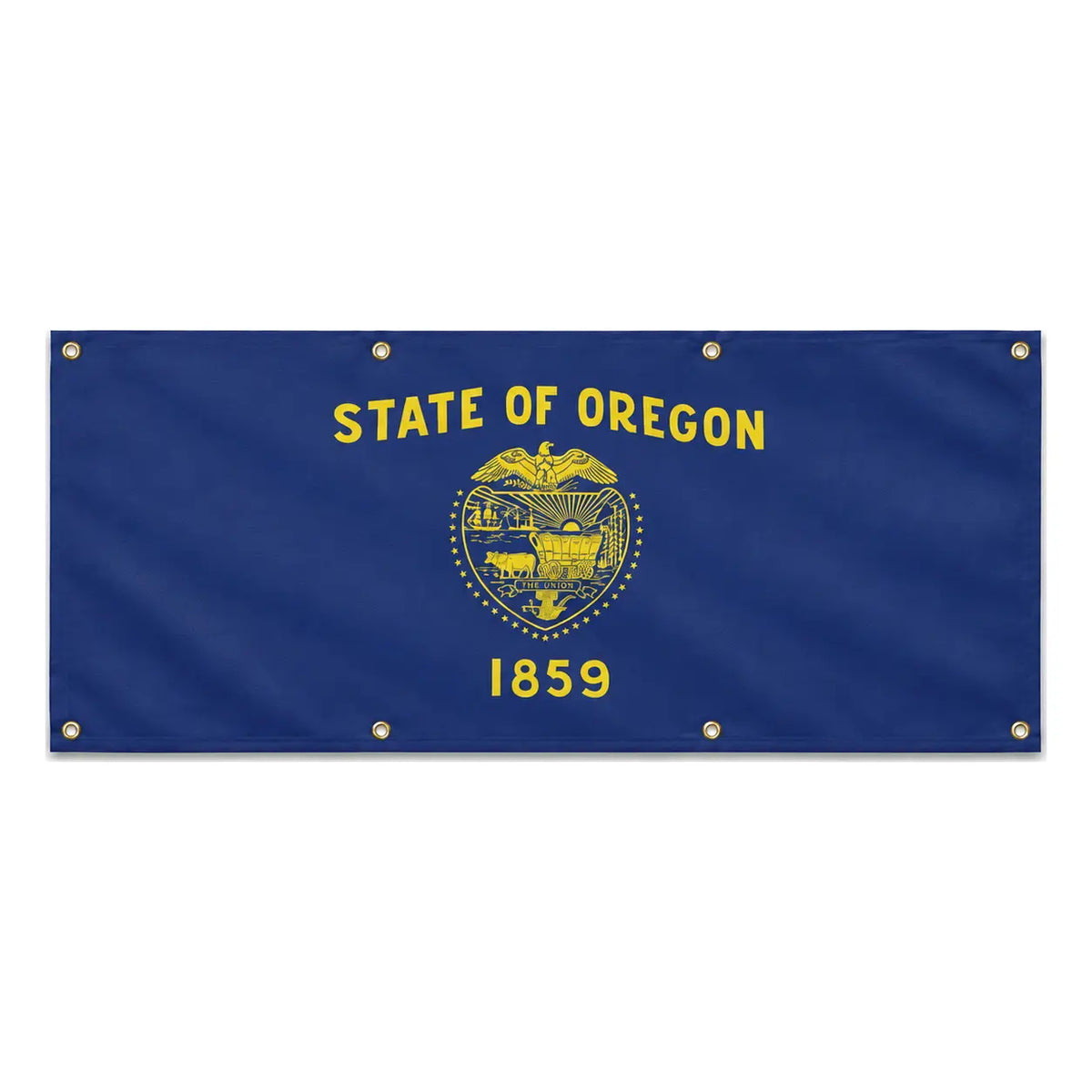 Drapeau oregon polyester résistant aux intempéries œillets
