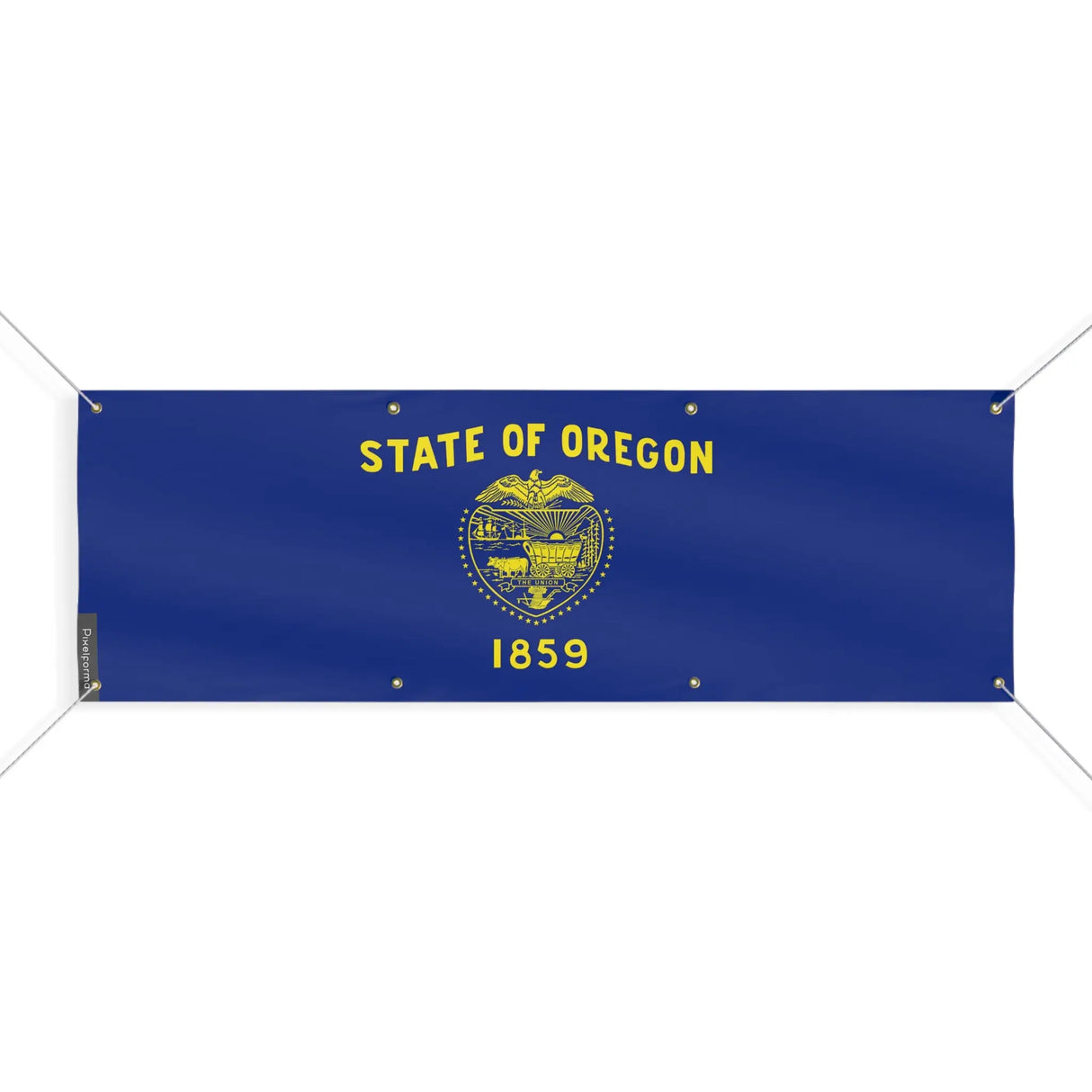 Drapeau oregon polyester résistant aux intempéries œillets
