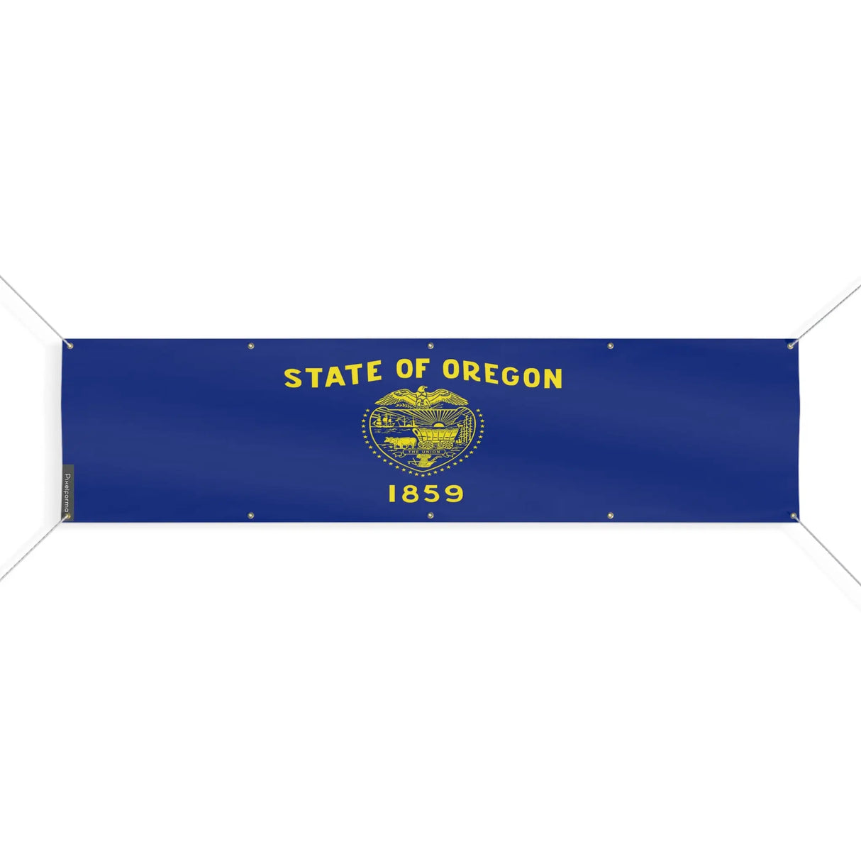 Drapeau oregon polyester résistant aux intempéries œillets