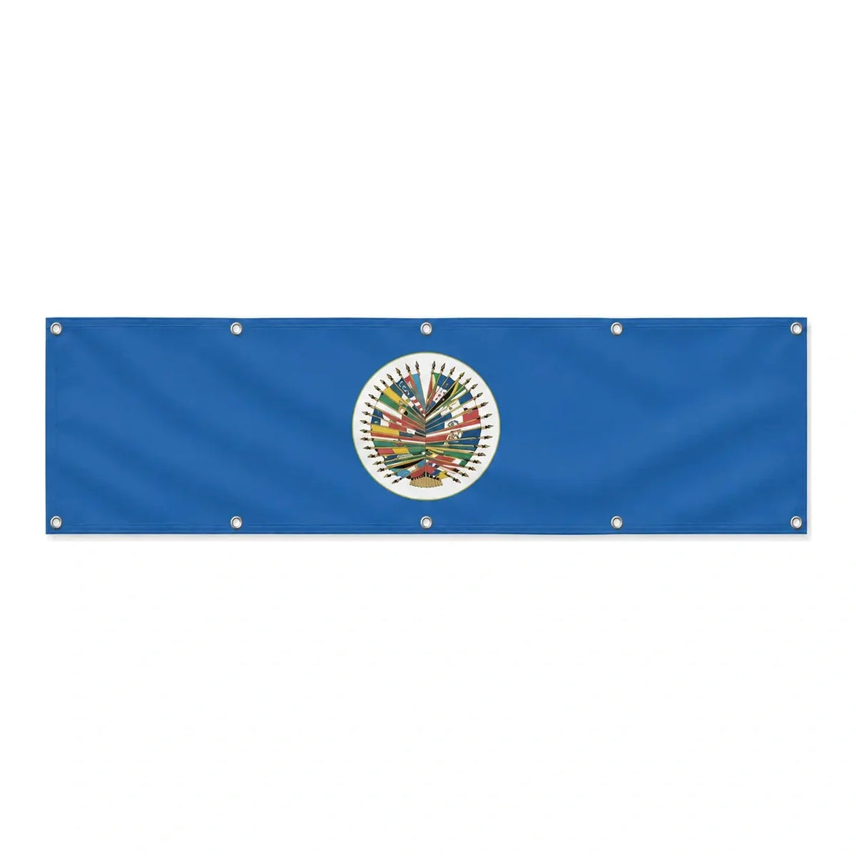 Drapeau de l'Organisation des États américains grand format XL en polyester avec dix œillets