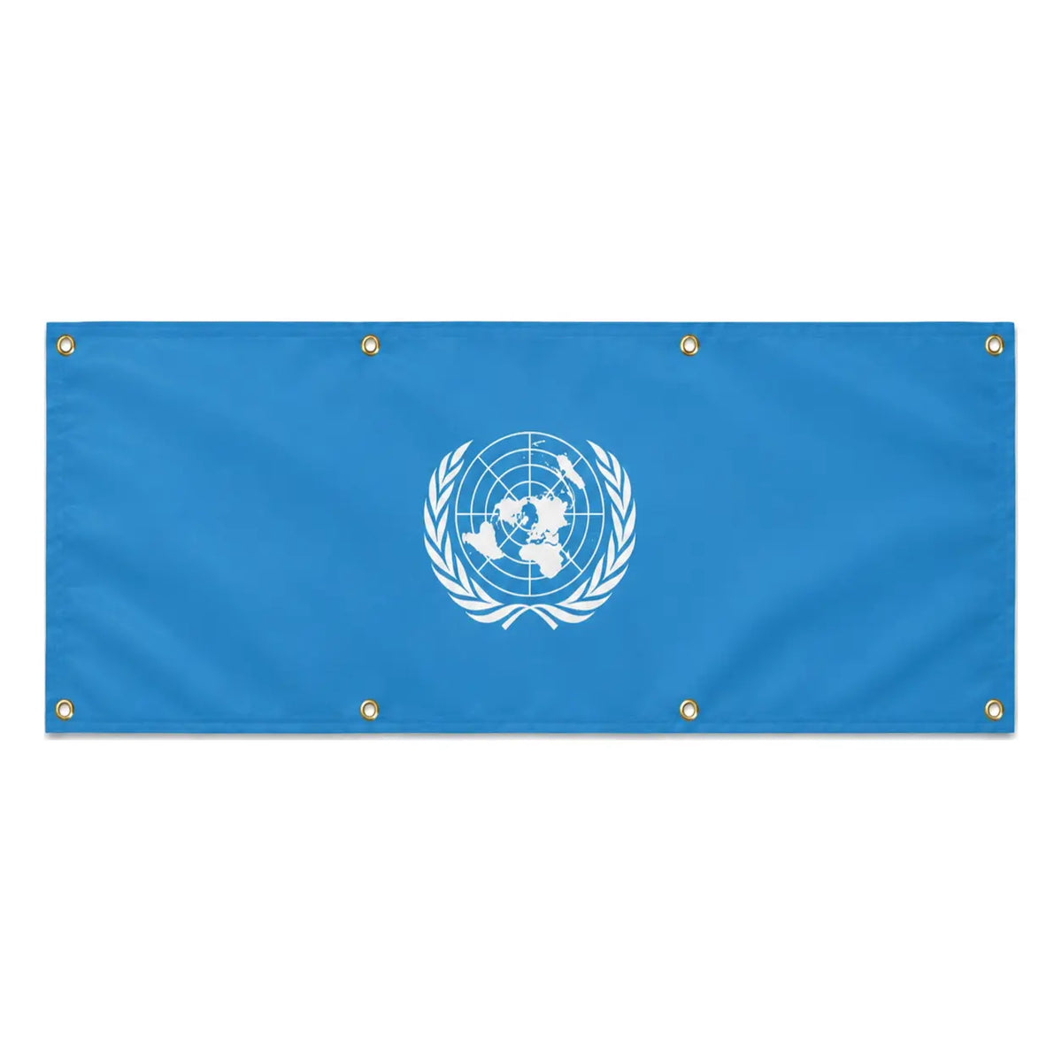 Drapeau nations unies polyester résistant aux intempéries
