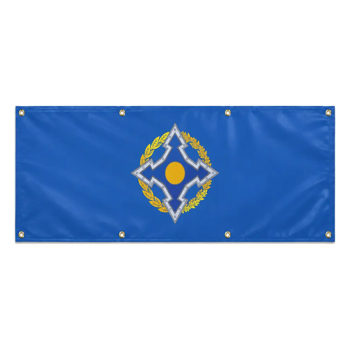 Drapeau organisation sécurité collective polyester résistant