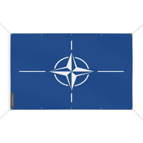 Drapeau otan en polyester résistant aux intempéries