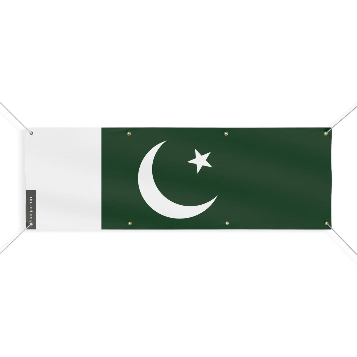 Drapeau pakistan polyester résistant usage extérieur intensif