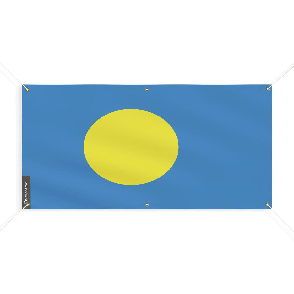 Drapeau palaos polyester résistant aux intempéries 6 œillets