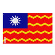 Drapeau pavillon république de chine polyester œillets à gauche