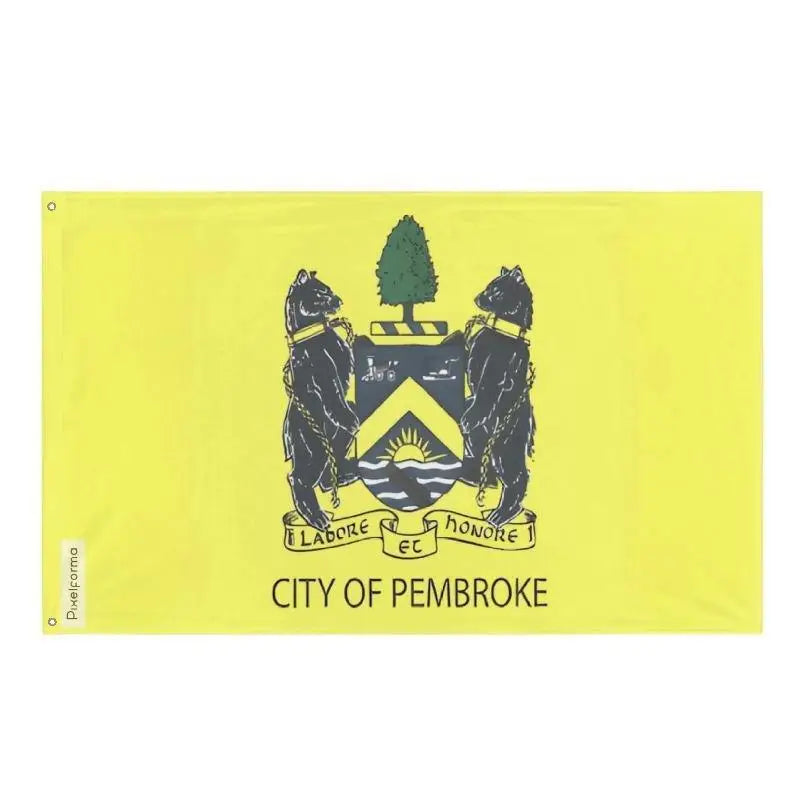 Drapeau pembroke polyester résistant œillets à gauche