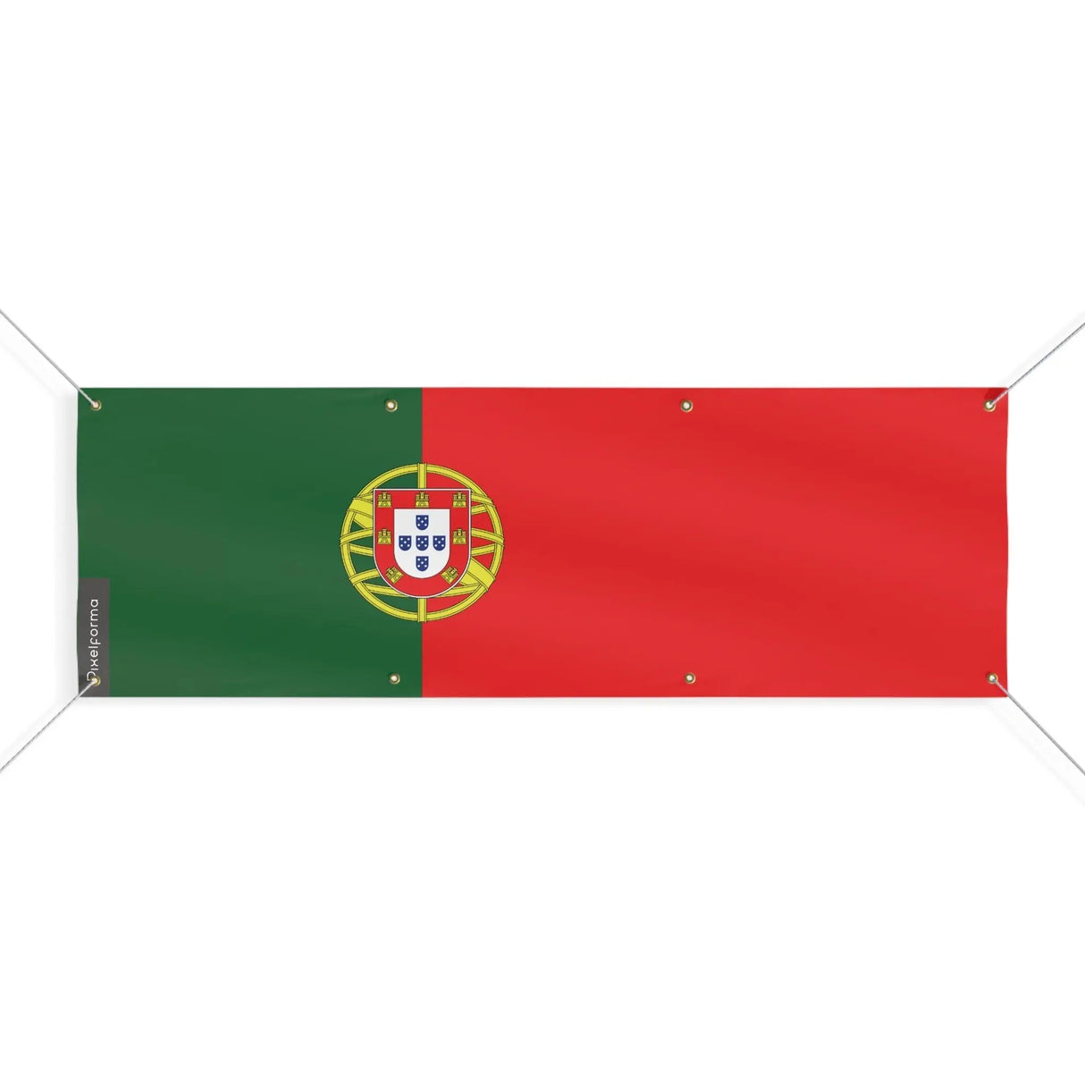 Drapeau portugal polyester résistant avec œillets renforcés