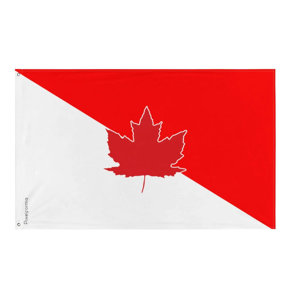 Drapeau proposition canada polyester résistant œillets à gauche