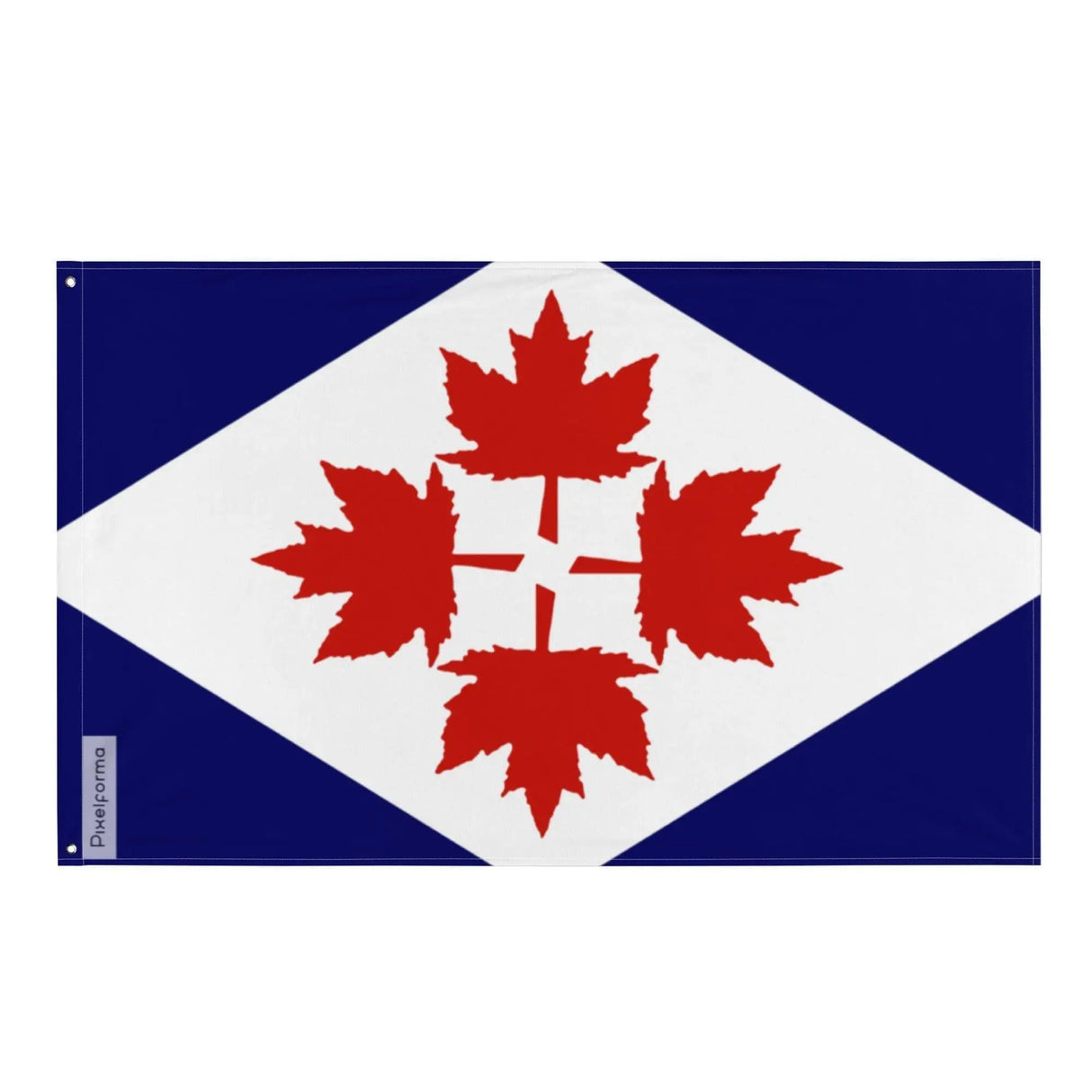 Drapeau proposition canada polyester résistant œillets gauche