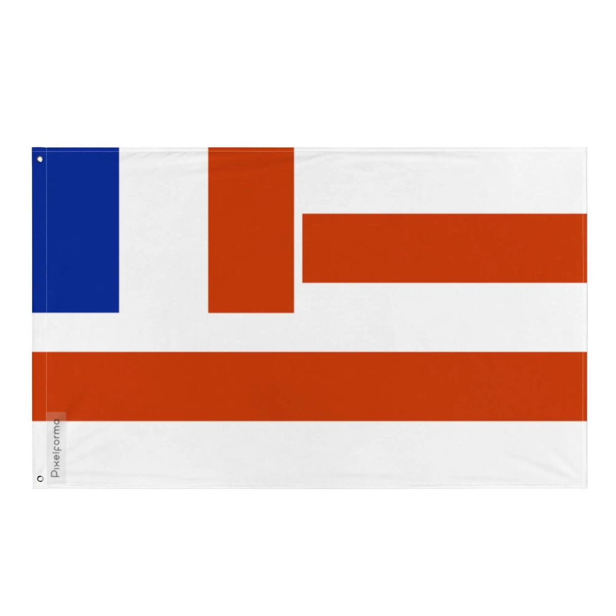 Drapeau protectorat français raiatea polyester œillets gauche