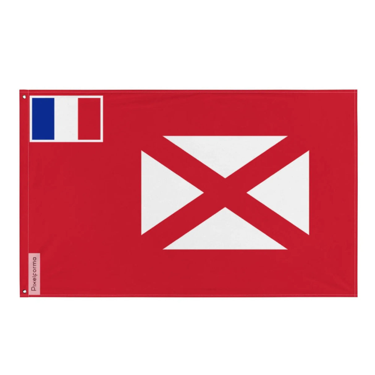 Drapeau protectorat français wallis-et-futuna polyester œillets