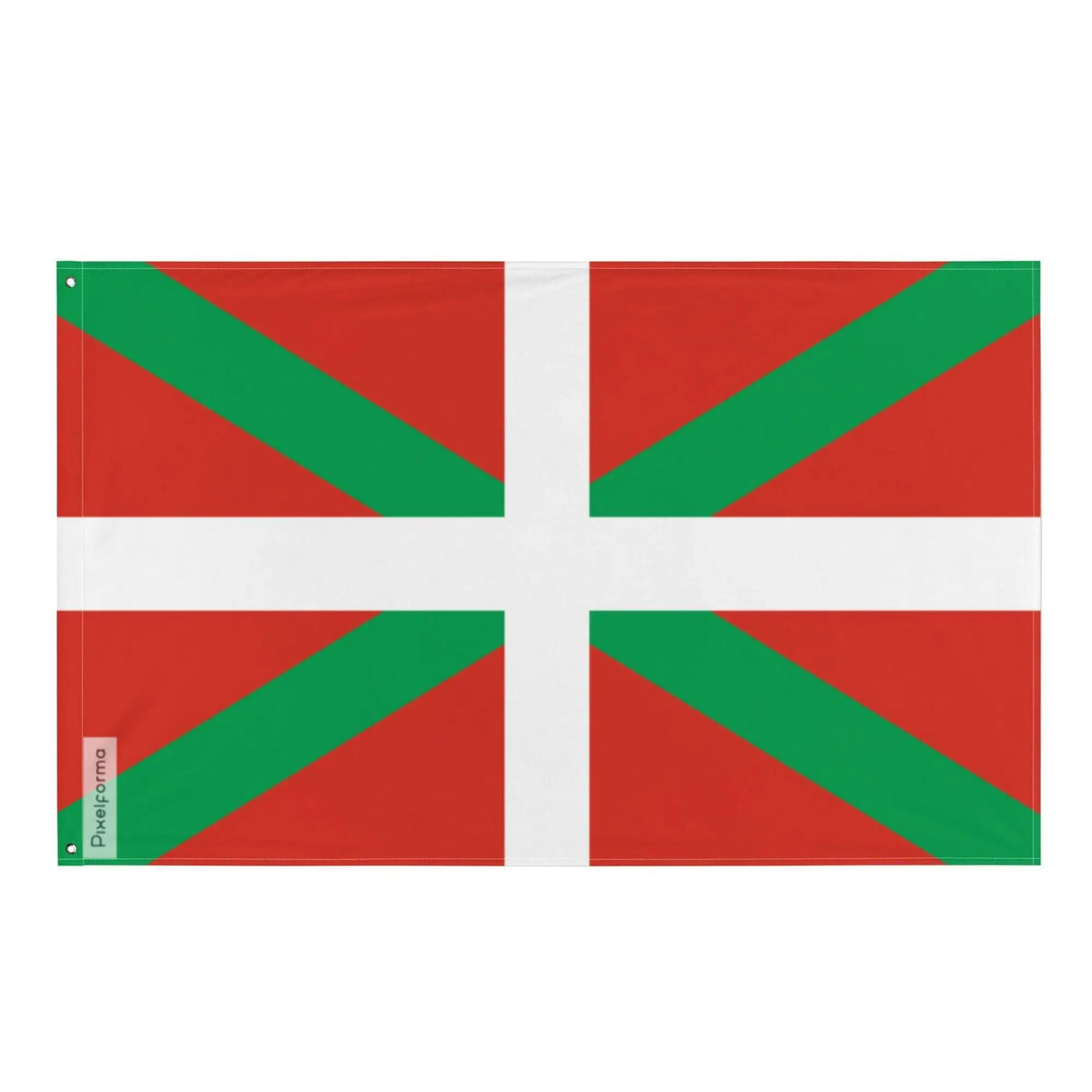 Drapeau pyrénées-atlantiques ouest polyester œillets gauche