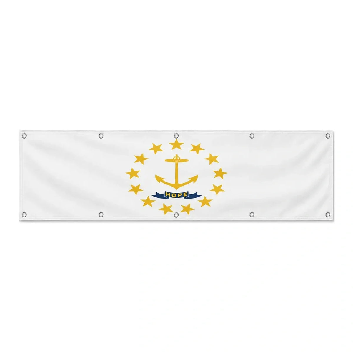 Drapeau Rhode Island grand format XL en polyester avec dix œillets
