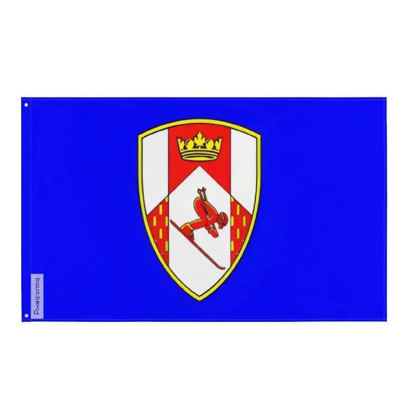 Drapeau rossland polyester résistant avec œillets à gauche