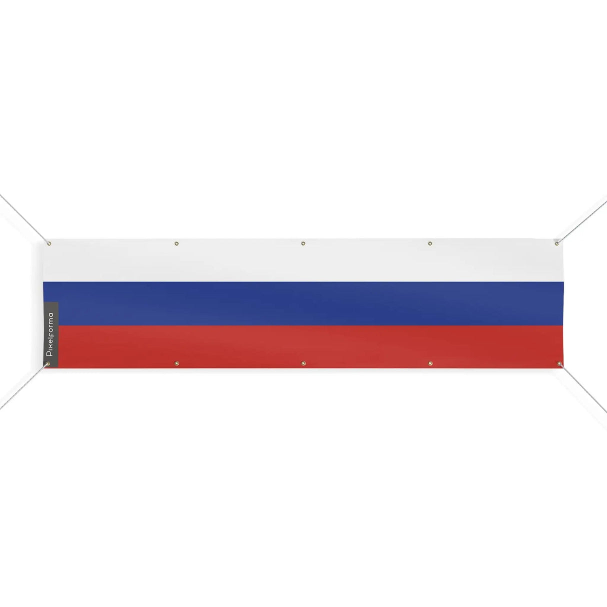 Drapeau russie polyester résistant avec œillets renforcés