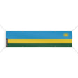 Drapeau rwanda en polyester résistant avec œillets robustes