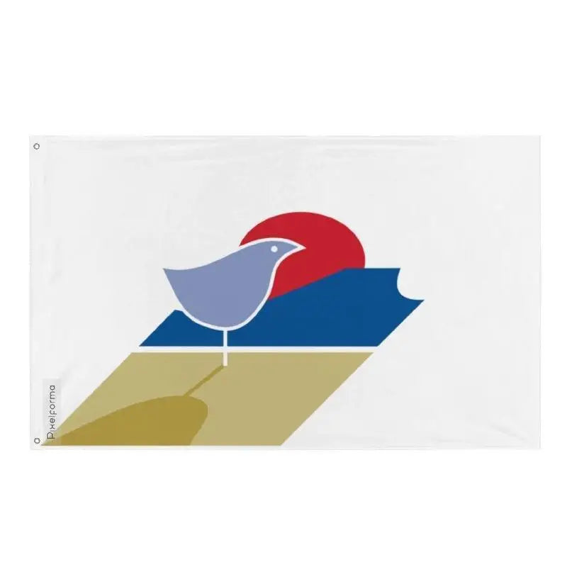 Drapeau saint-gédéon polyester résistant œillets à gauche