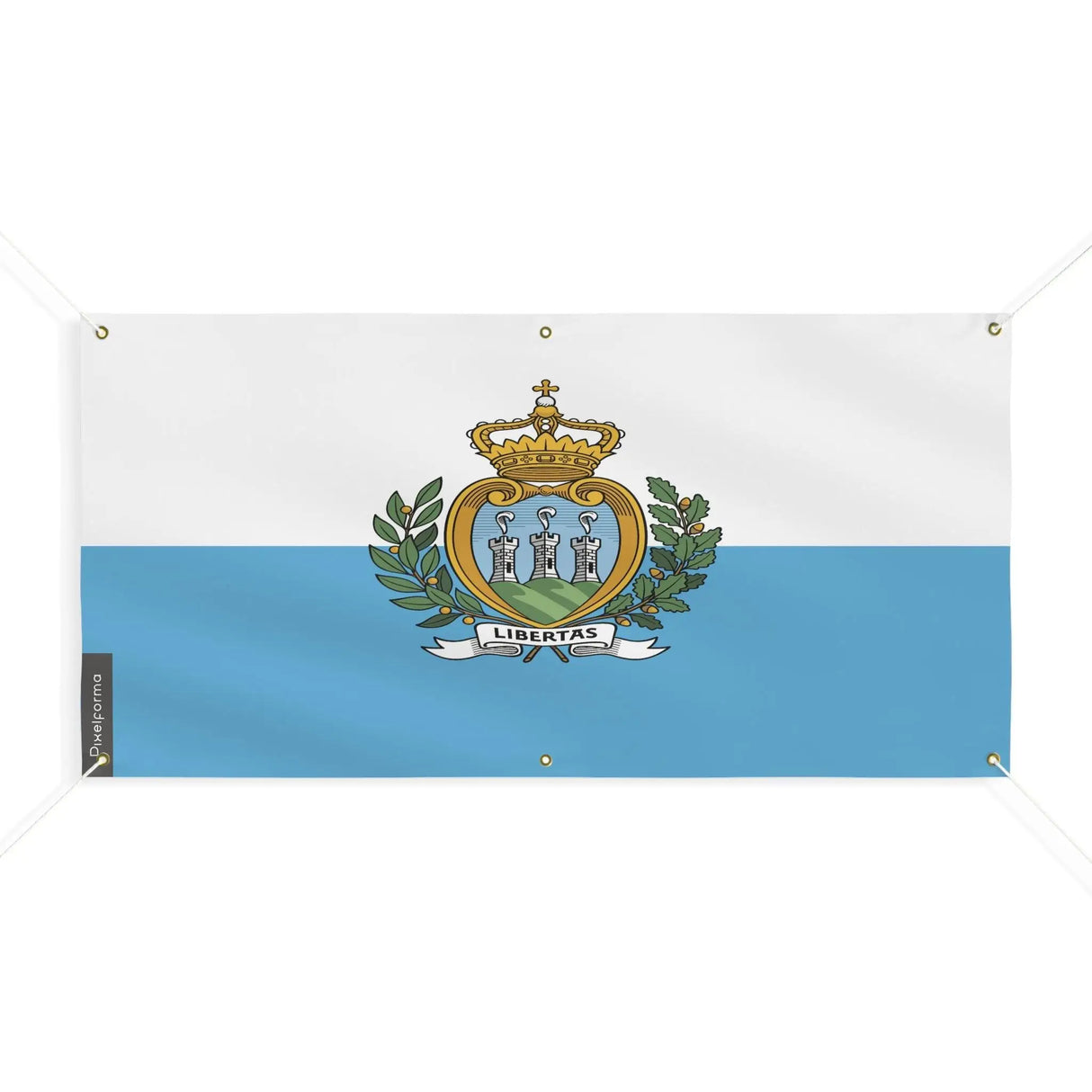 Drapeau saint-marin polyester résistant usage extérieur