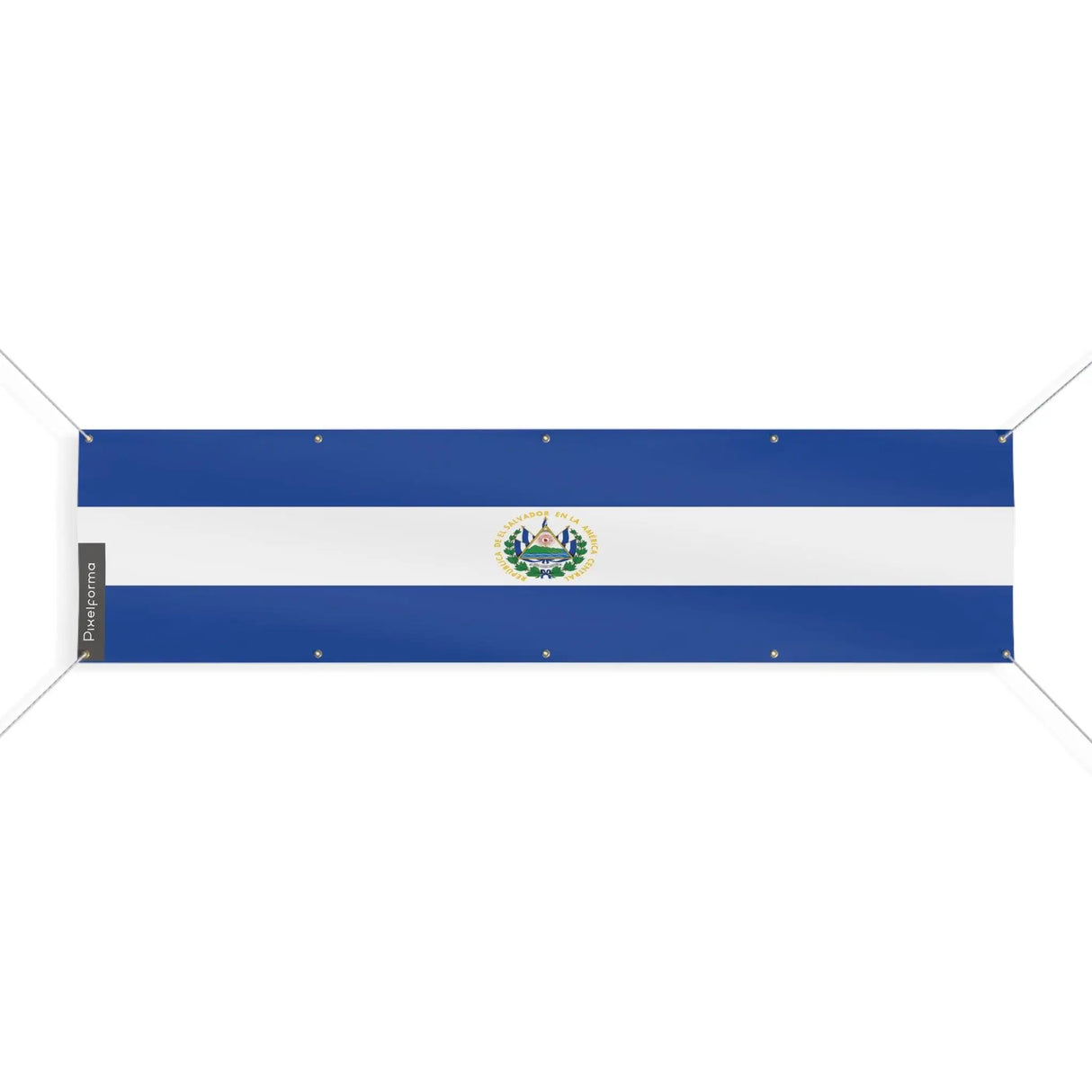 Drapeau salvador polyester résistant avec œillets renforcés