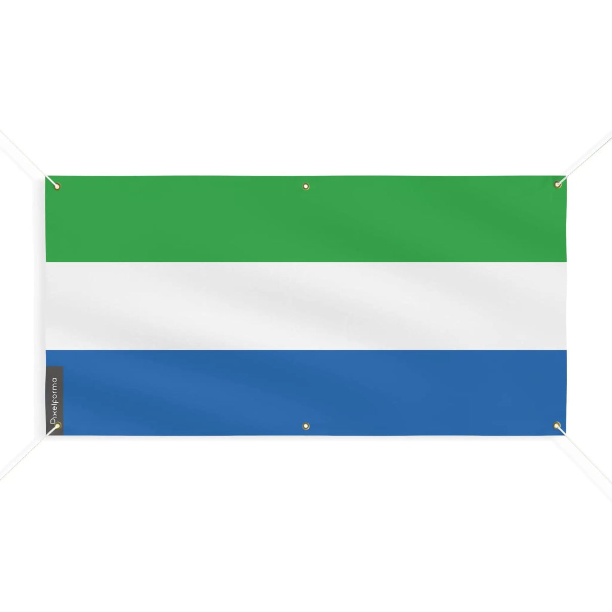 Drapeau sierra leone polyester résistant aux intempéries