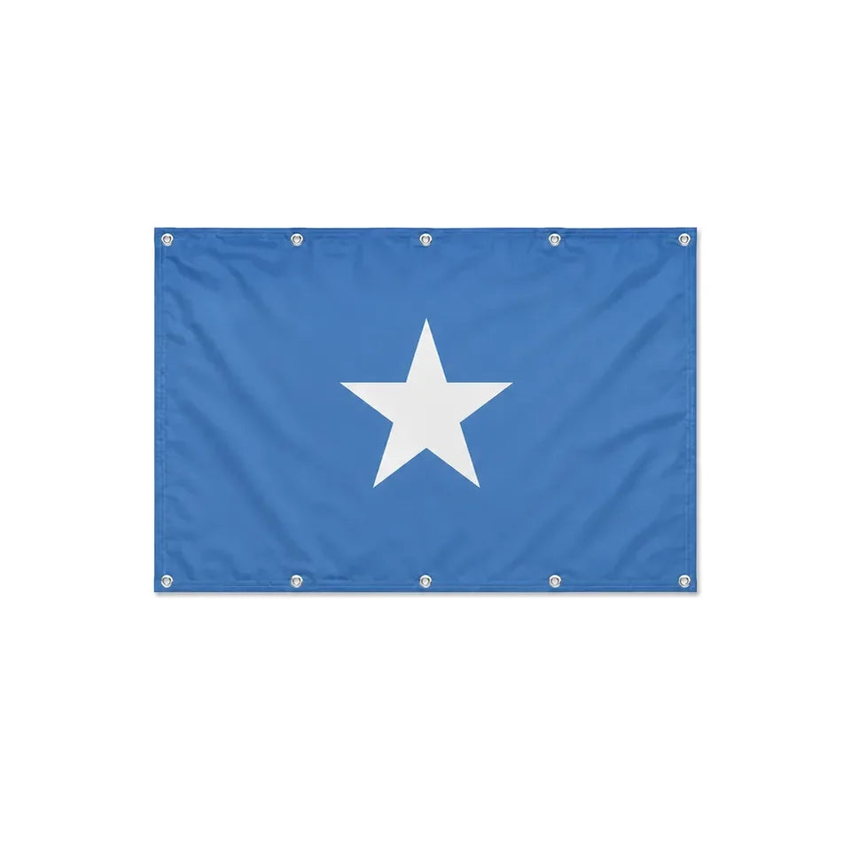 Drapeau de la Somalie format S en polyester avec dix œillets